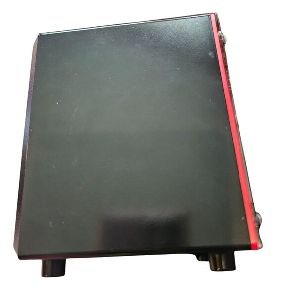 Panasonic Model RC-58 Fluorescent Clock Radio Dial Cube Mirror Front Vtg Black - Picture 8 of 9